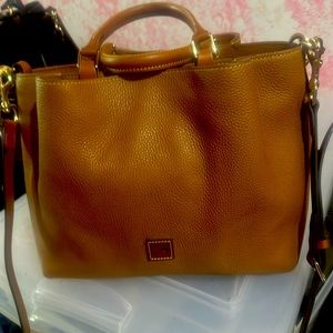 Dooney & Bourke Caramel Leather Satchel